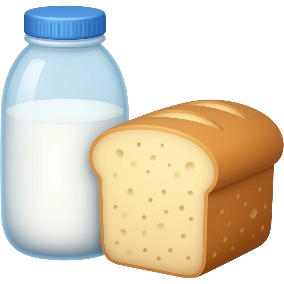 MILK AND BREAD emoji