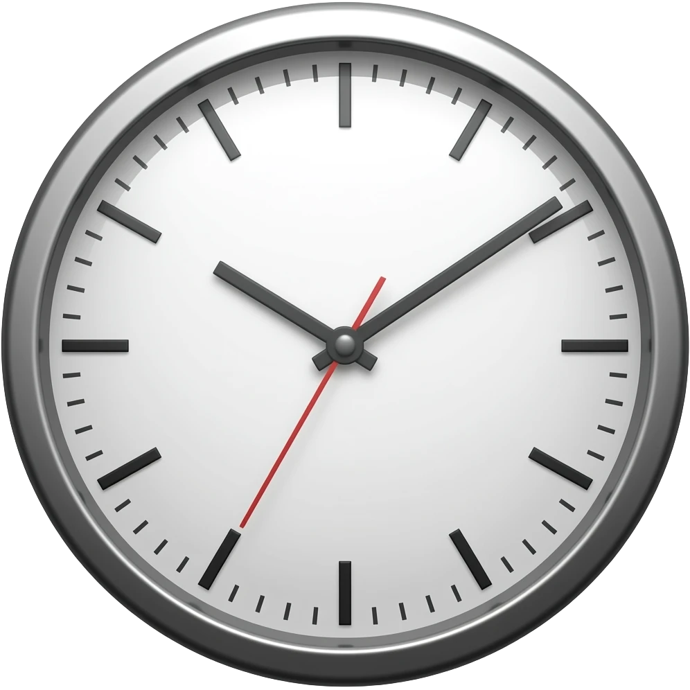 blank wall clock emoji