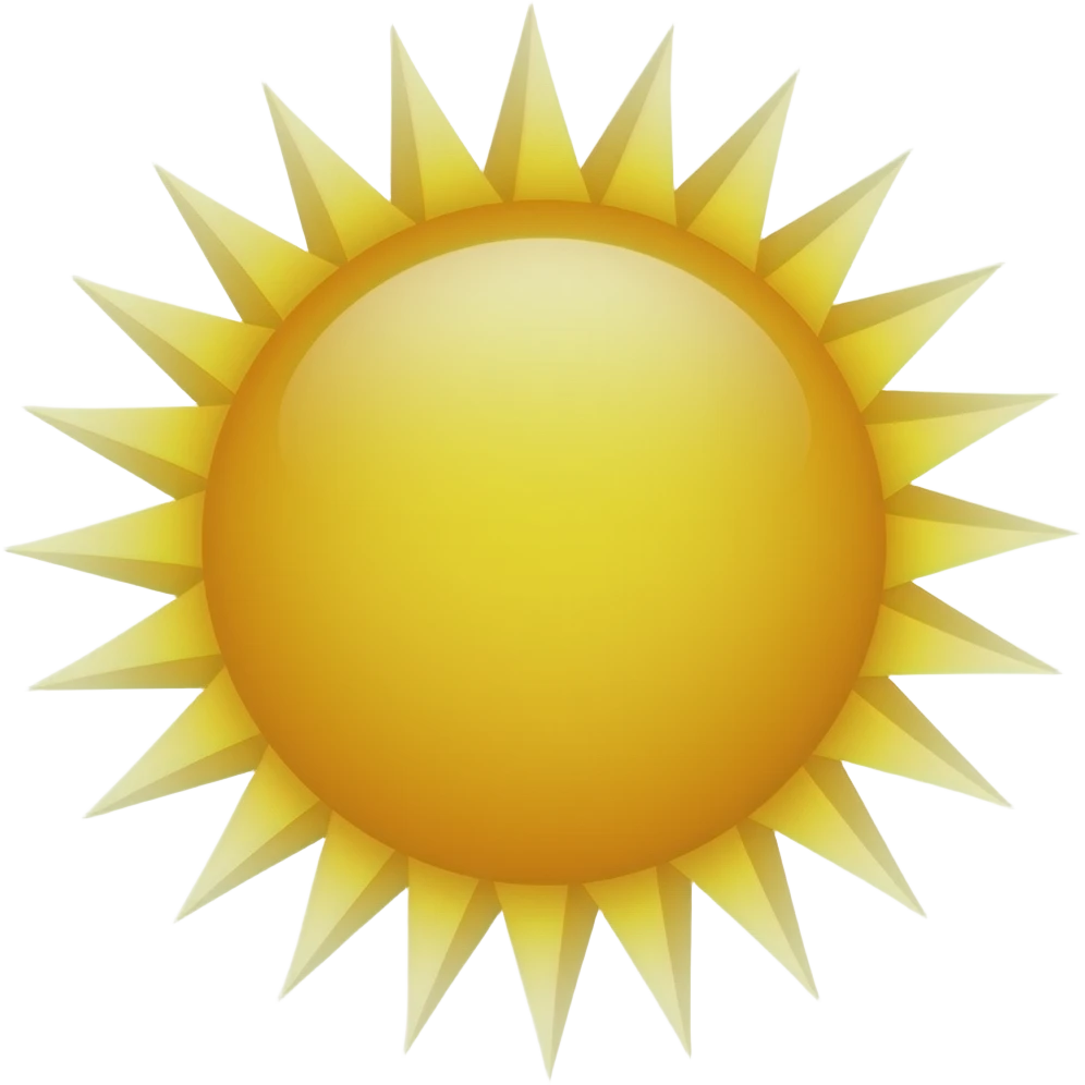 Sun emoji