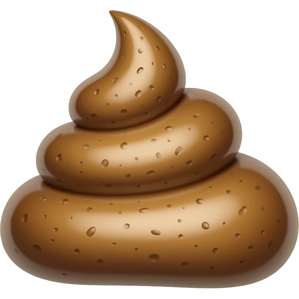 Bird poo emoji