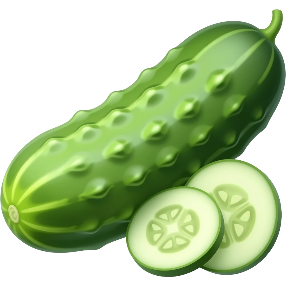 long realistic cucumber emoji