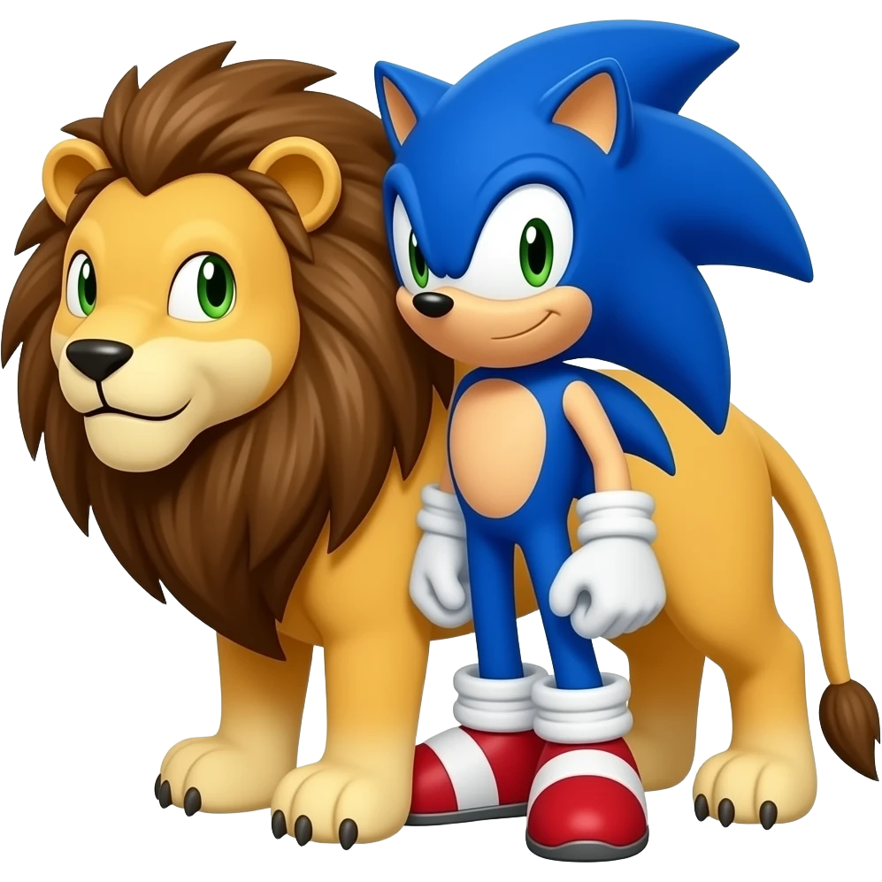 Sonic Turns Into A Lion emoji