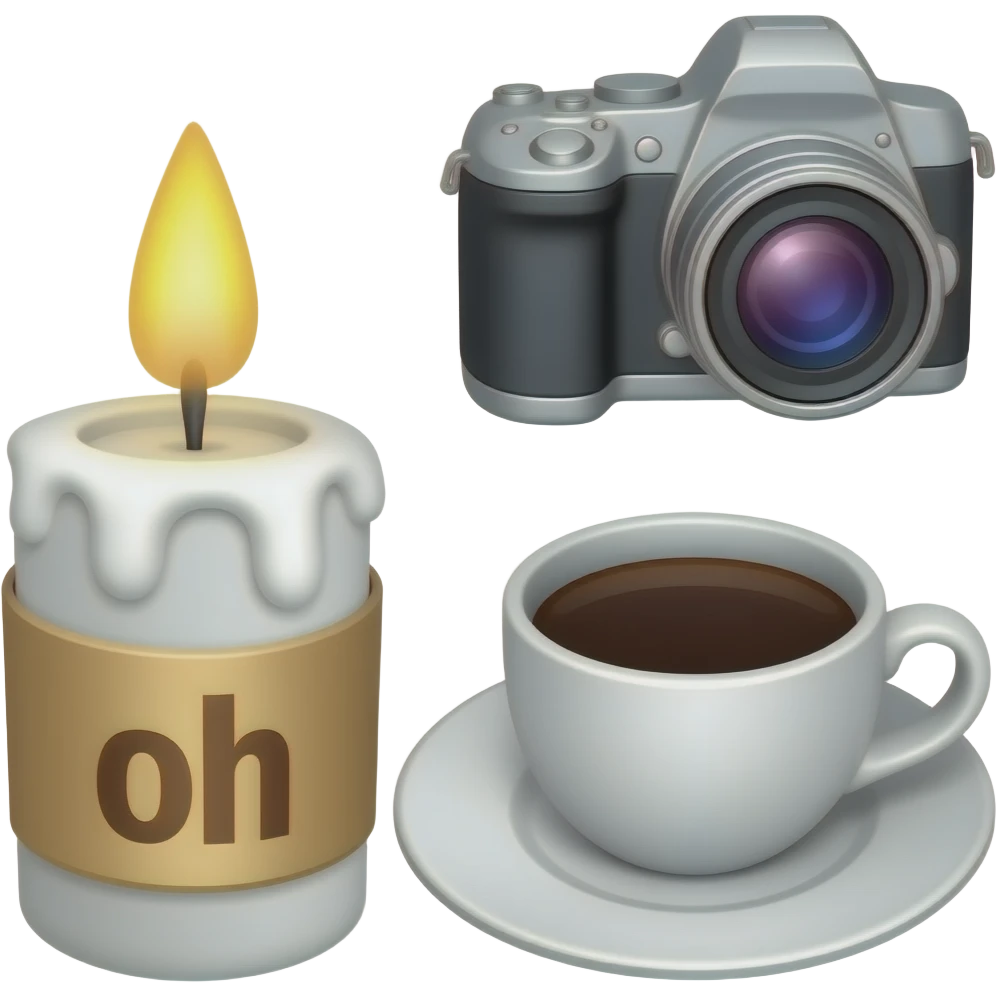🕯📸☕️ emoji