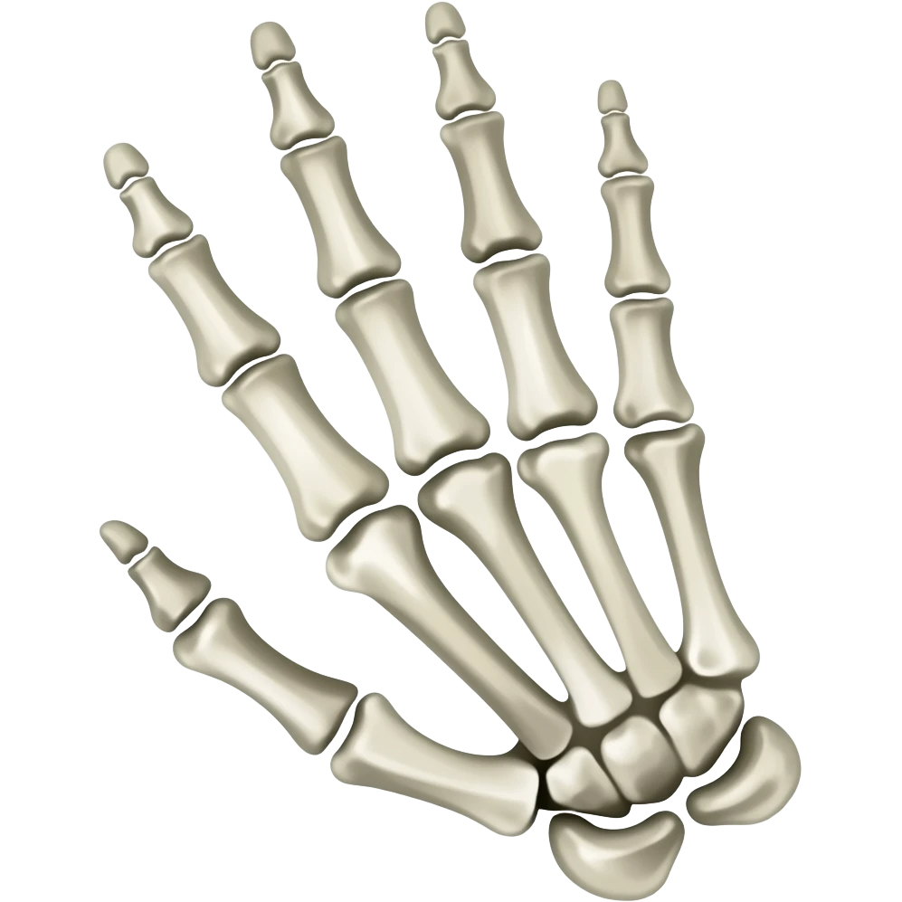 skeleton hand emoji