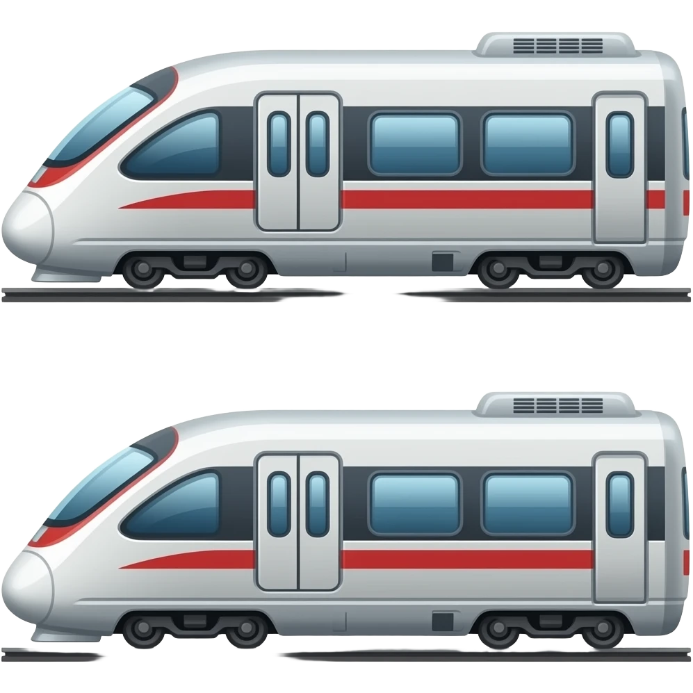 🚄🚃🚃 emoji