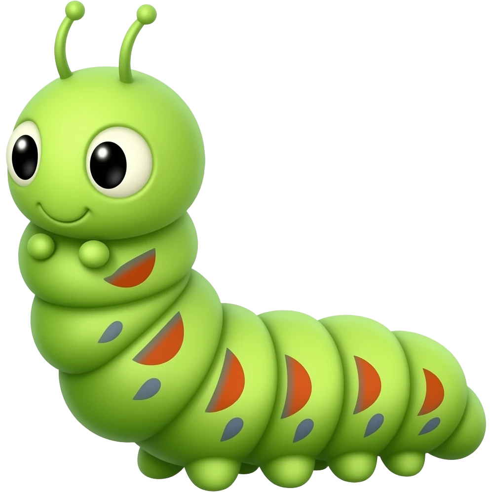 Trojan the caterpillar emoji