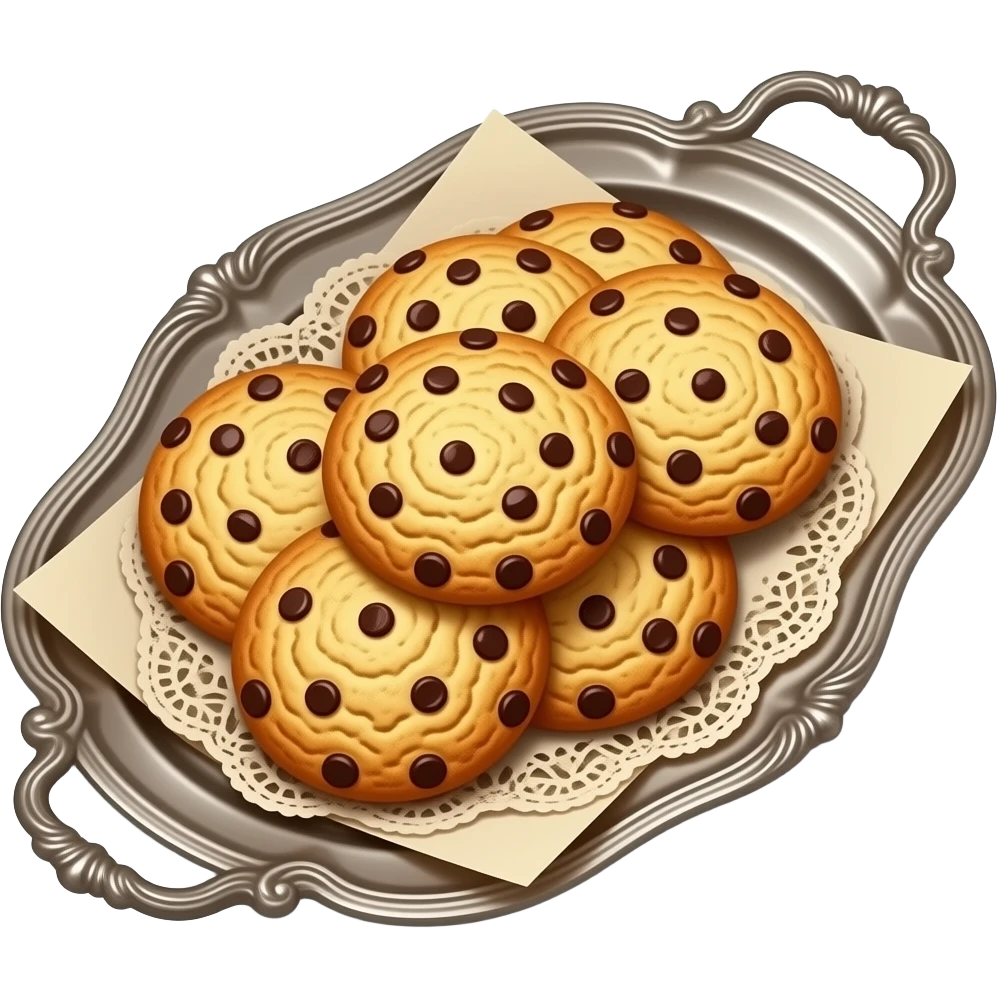 Ultra-realistic golden-brown cookies, freshly baked flaky texture ...