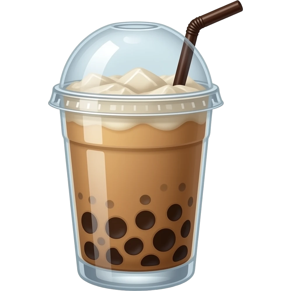Iced latte emoji