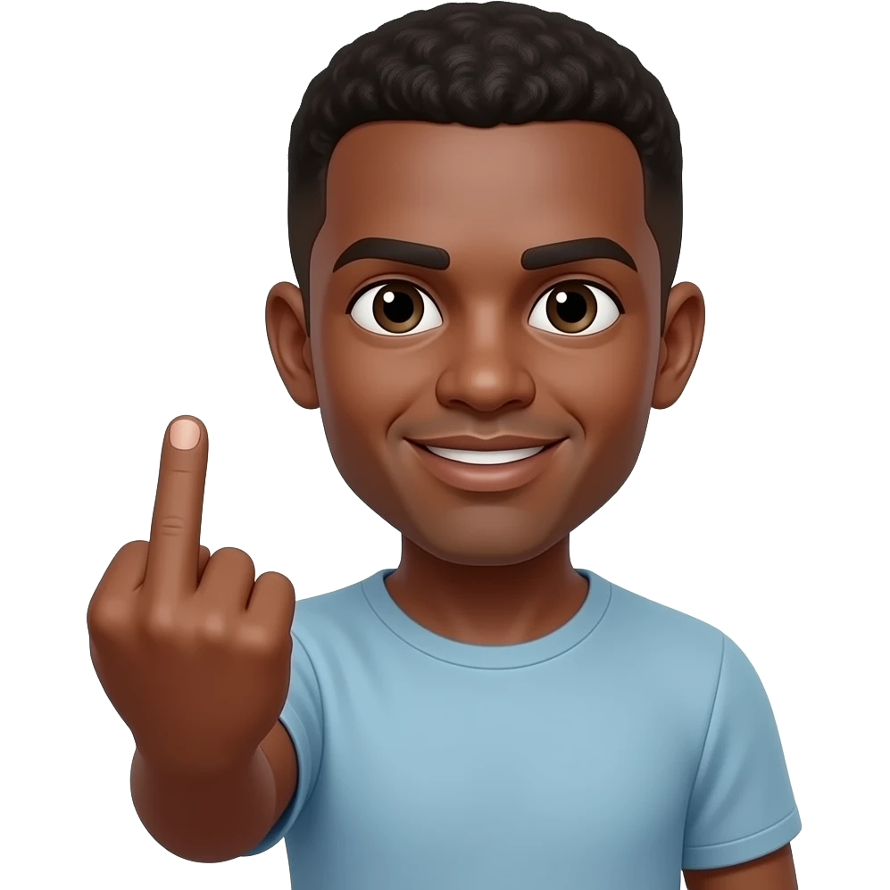 🖕🏾 emoji