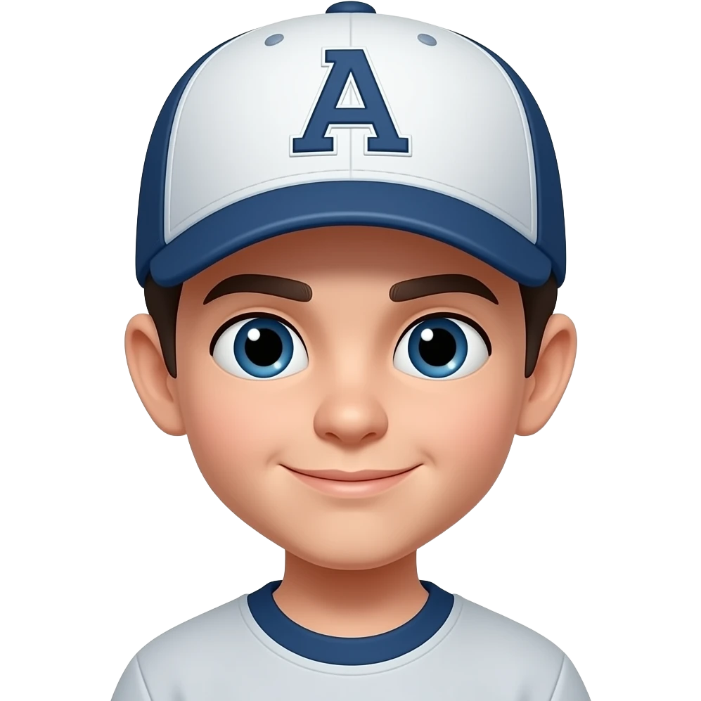 chico con gorra emoji