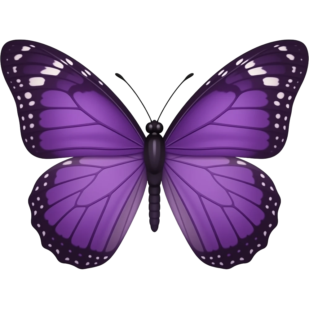 Borboleta roxa emoji