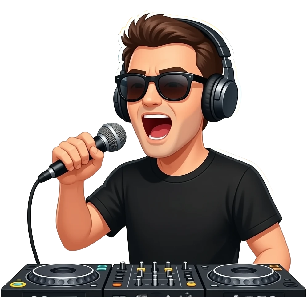 19. DJ Hypebeast     Festival DJ yelling morning hype announcements. emoji