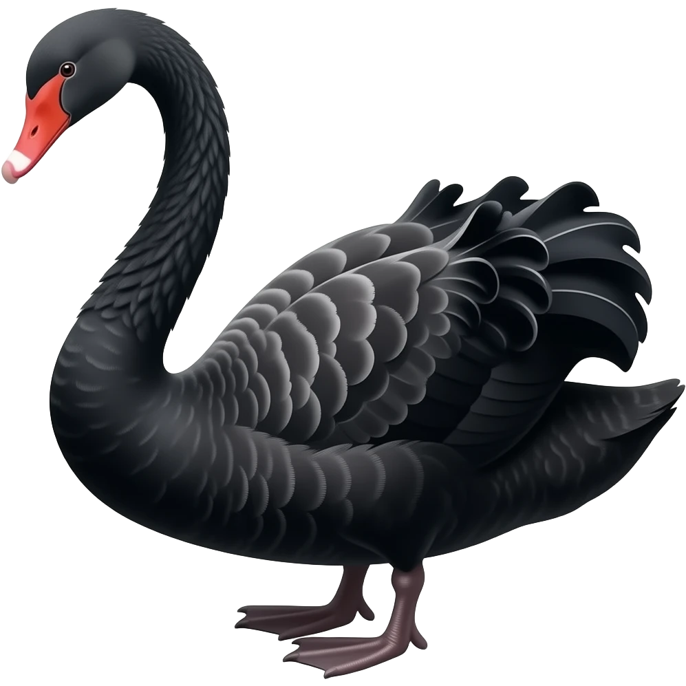 Cisne preto emoji