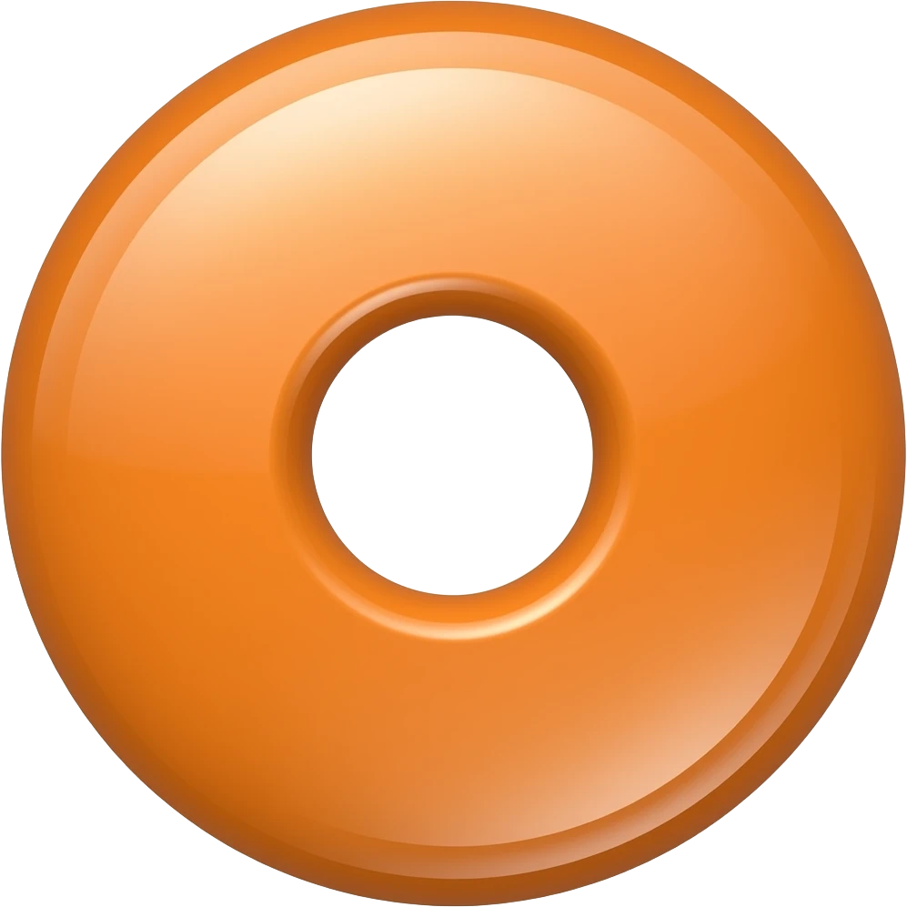 orange disk emoji