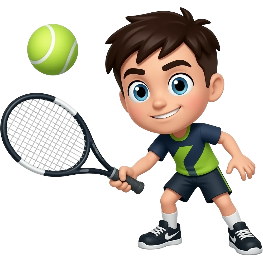 teen titans playing tennis emoji