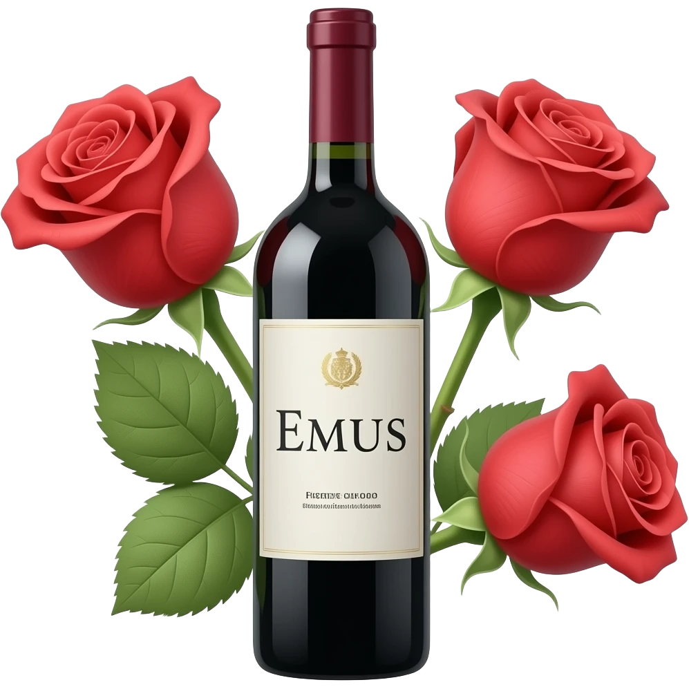 emaus crus con tres rosas emoji