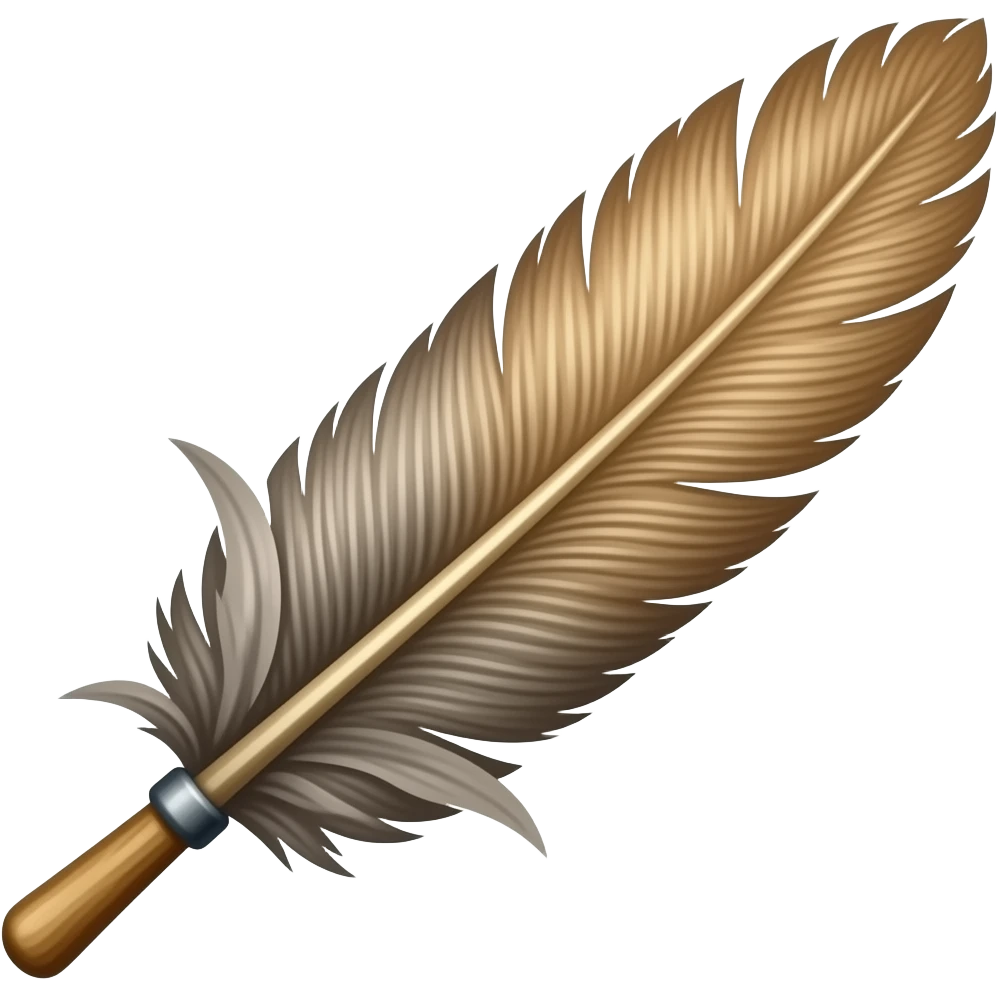 Feather duster emoji