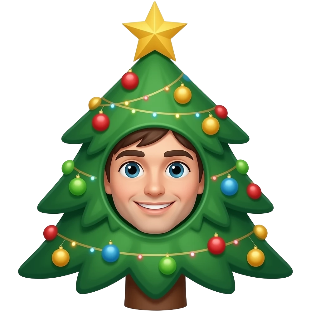 christmass tree costume emoji