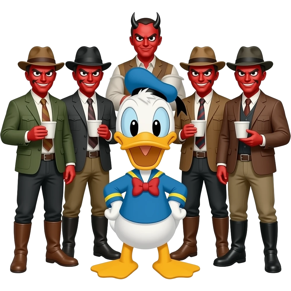 K 🥤😈hunters vs Donald Duck emoji