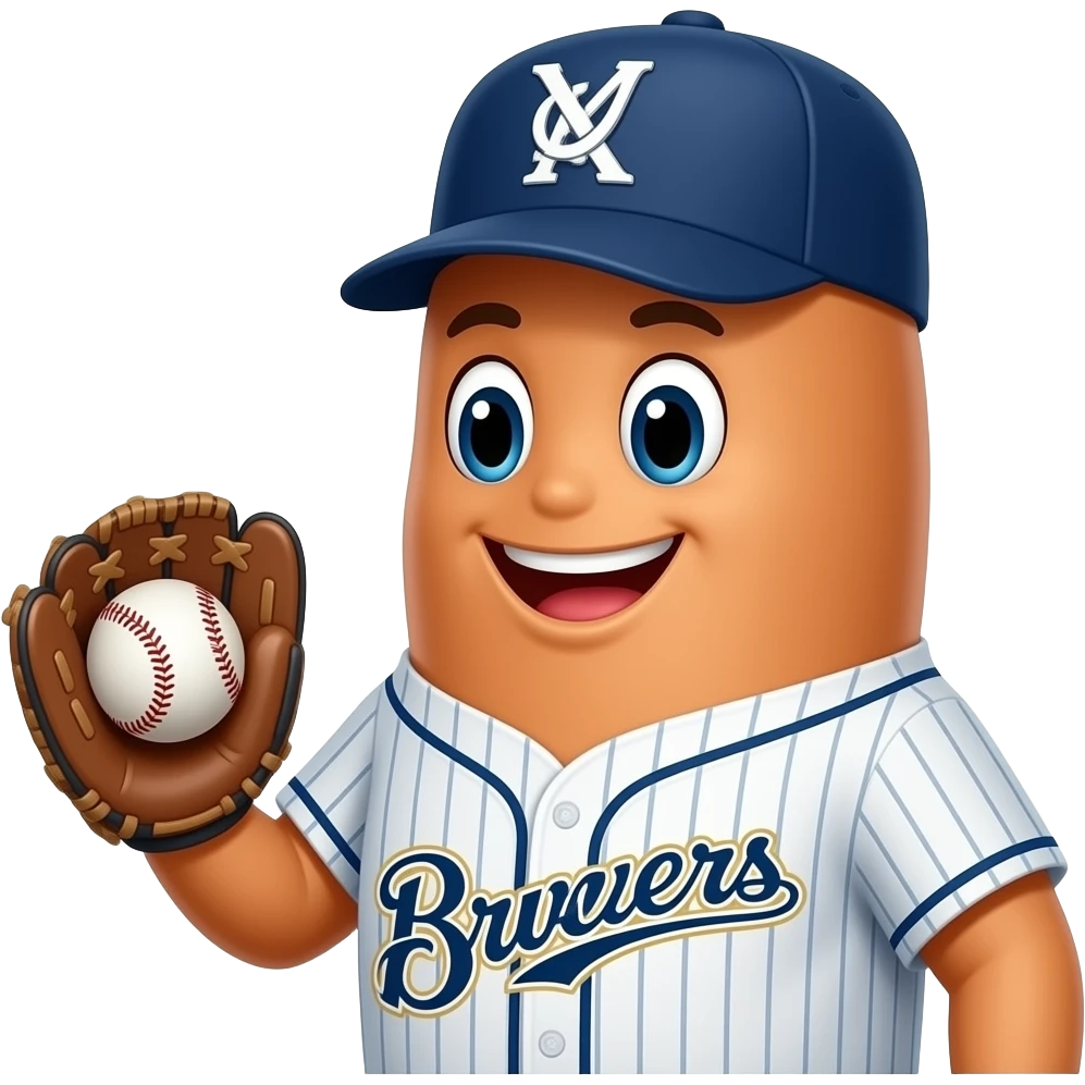 Usingers sausage mascot from the Milwaukee Brewers stadium emoji