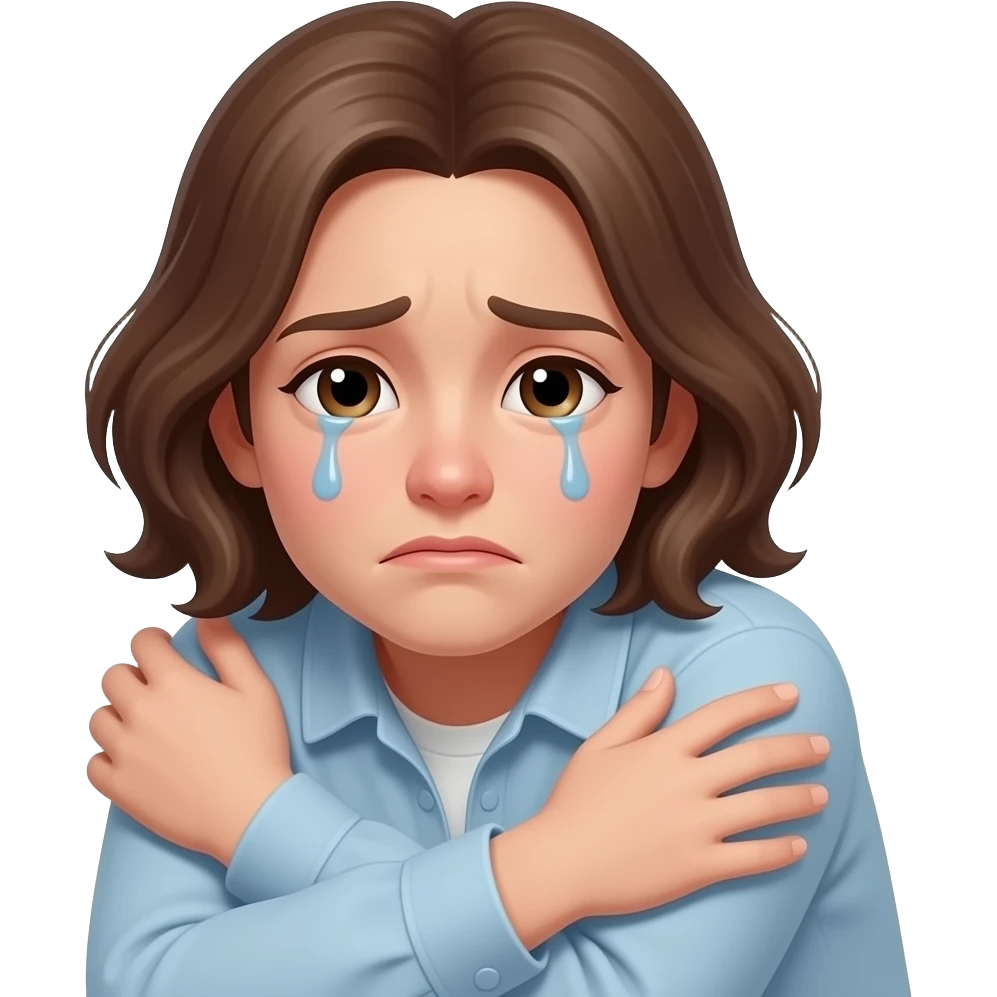 I miss you, sad, empathetic hug absent friend emoji