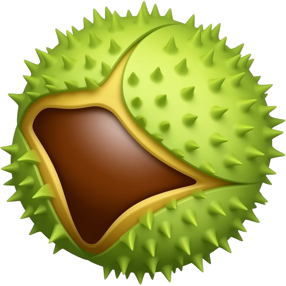 нарисуй цветок каштана emoji
