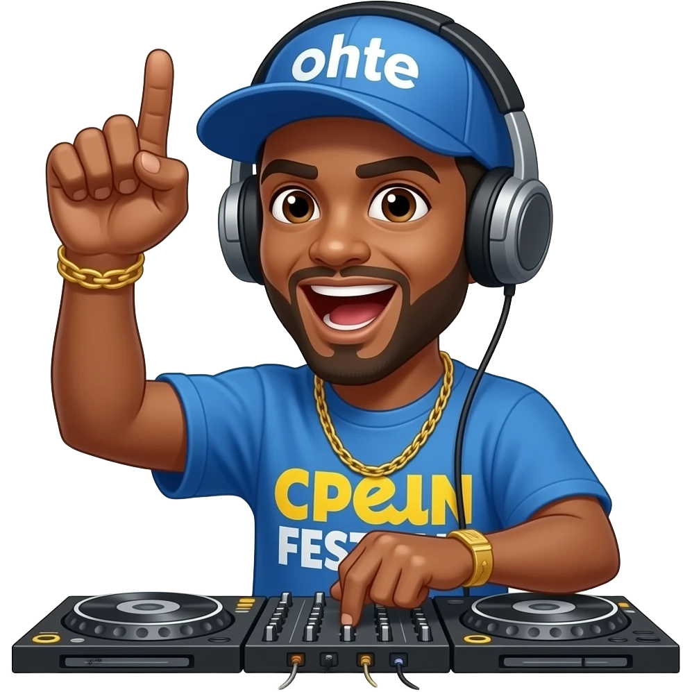 19. DJ Hypebeast     Festival DJ yelling morning hype announcements. emoji