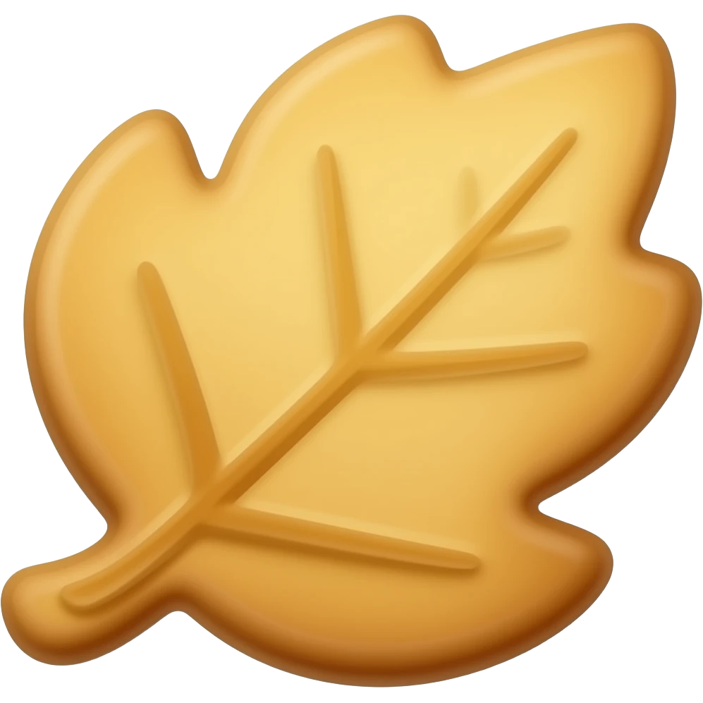Leaf Cookie emoji