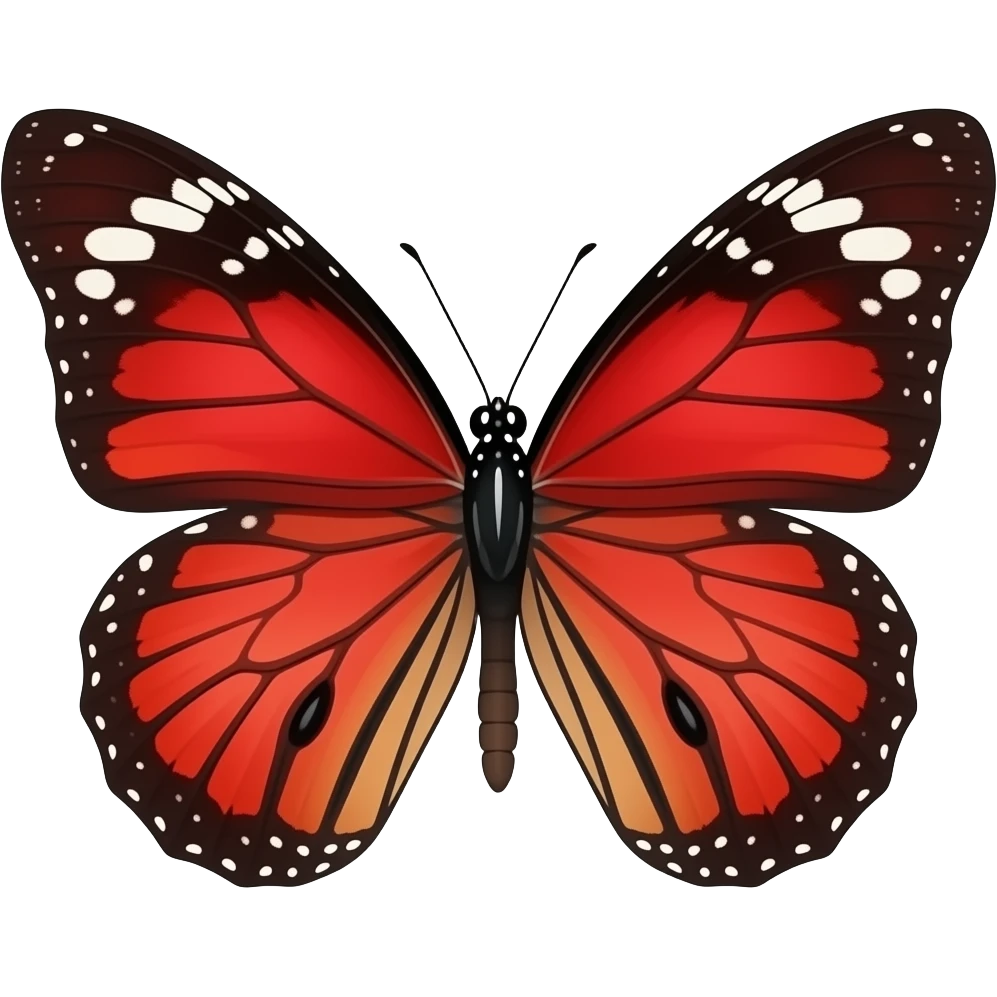 red butterfly emoji