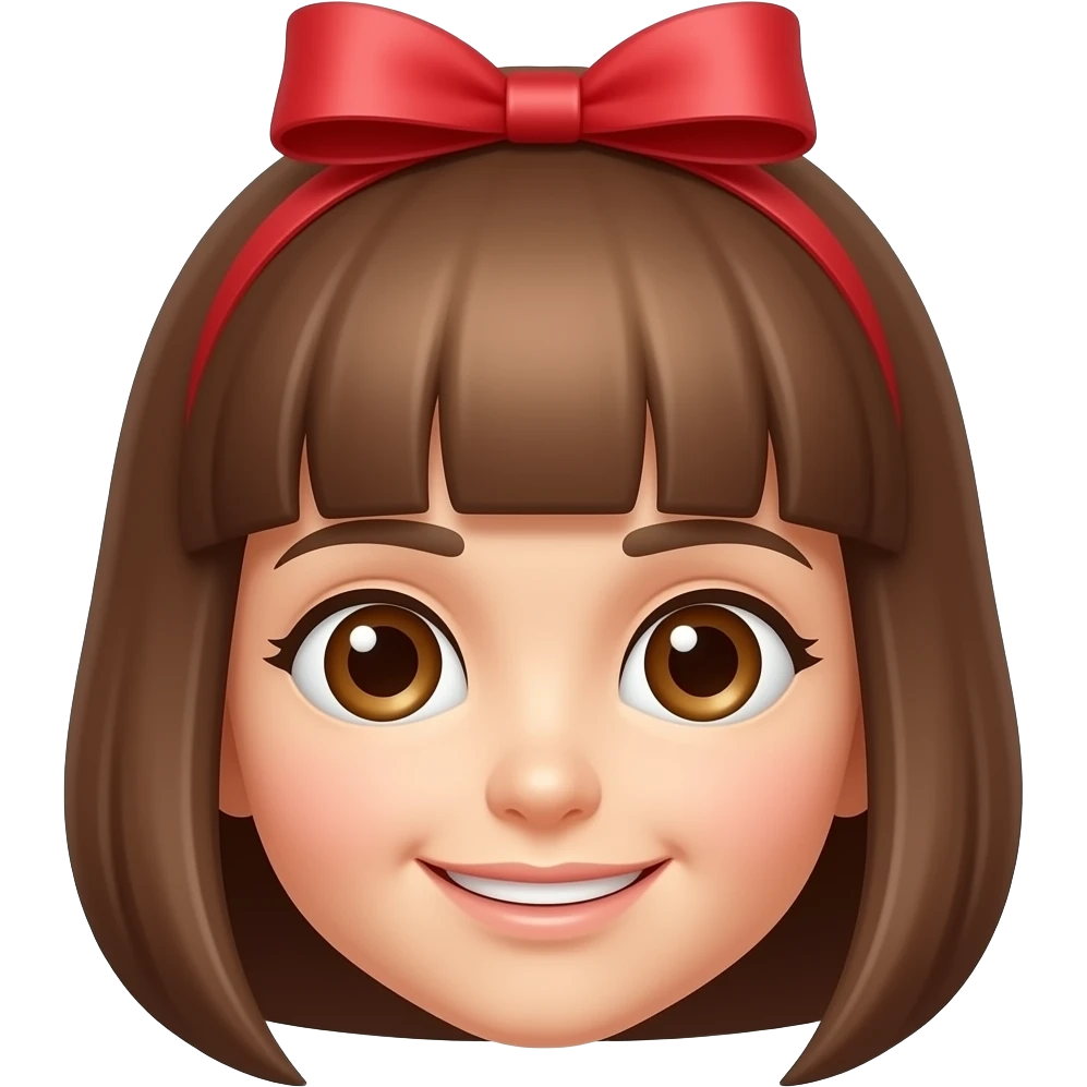 un liston cafe para cabello emoji