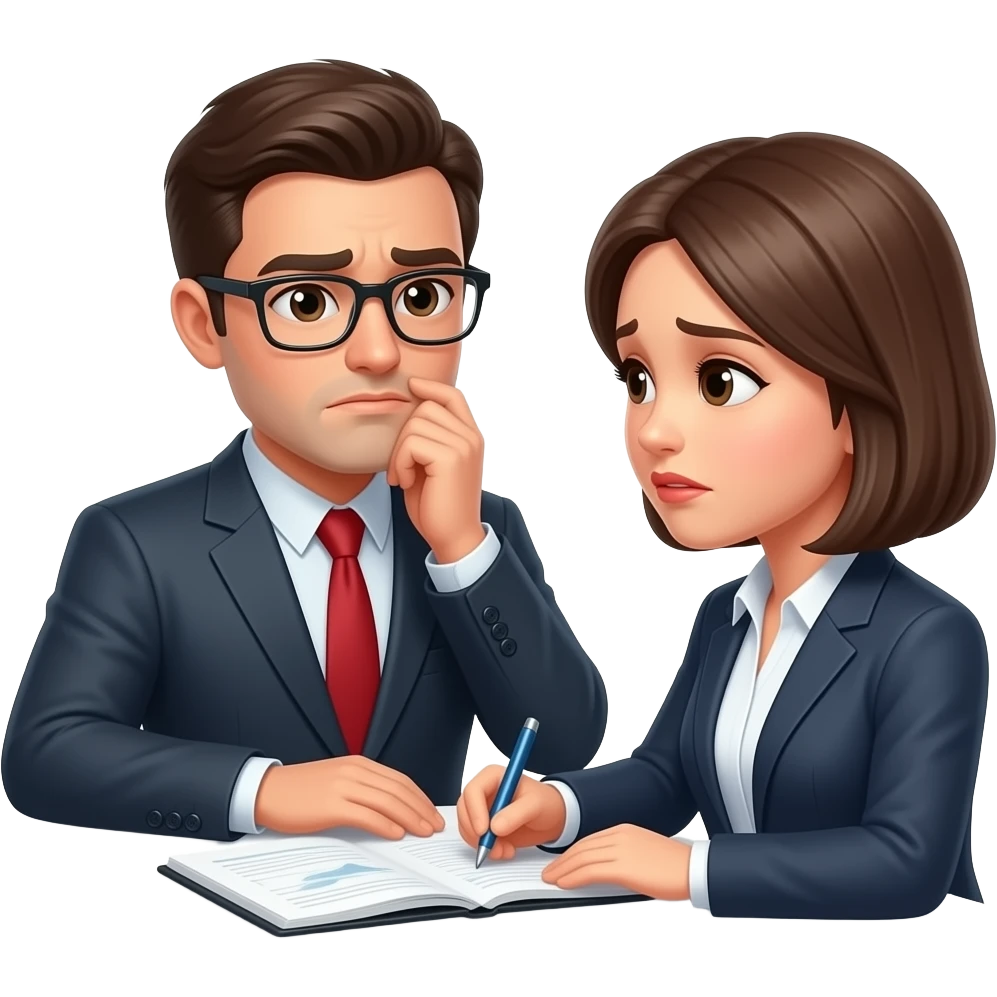 working with client but disappointed emoji