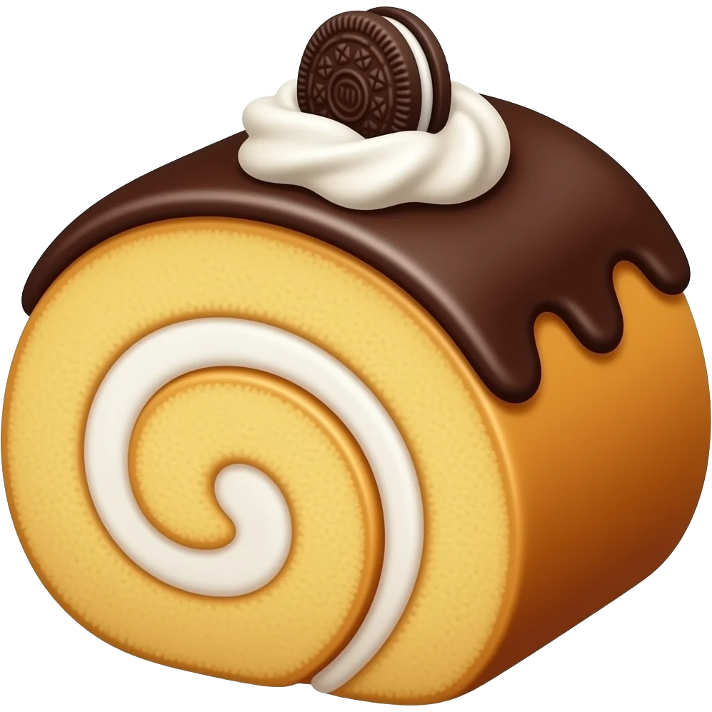Oreo swiss cake roll emoji