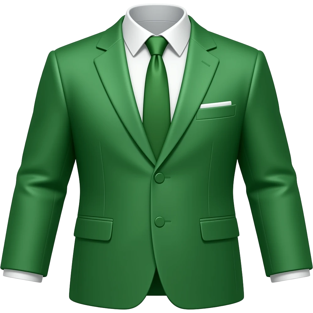 make suit green emoji