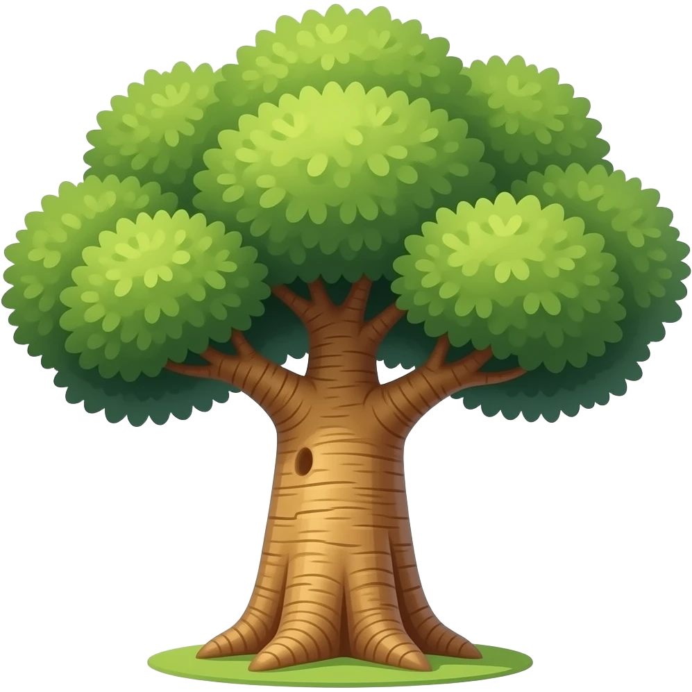 Baobab tree emoji