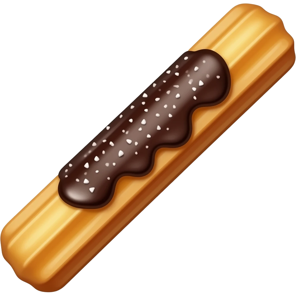 chocolate deeping churros emoji