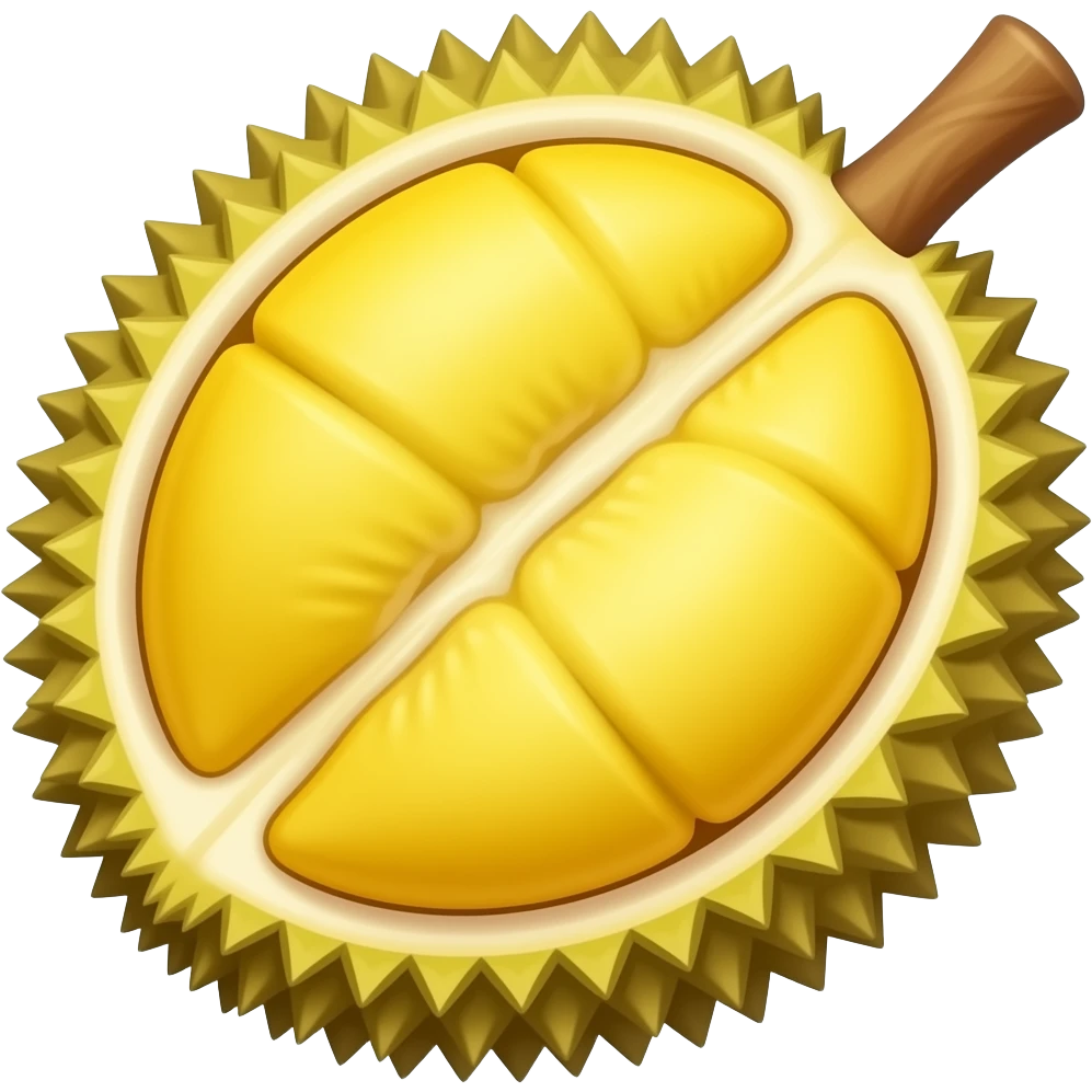 Durian cartoon emoji