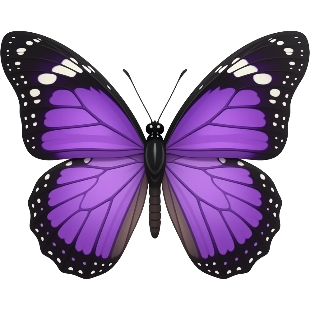 Purple butterfly emoji