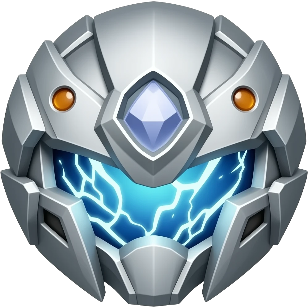 storm breaker bayblade, heavy armored top, electric pulse core emoji