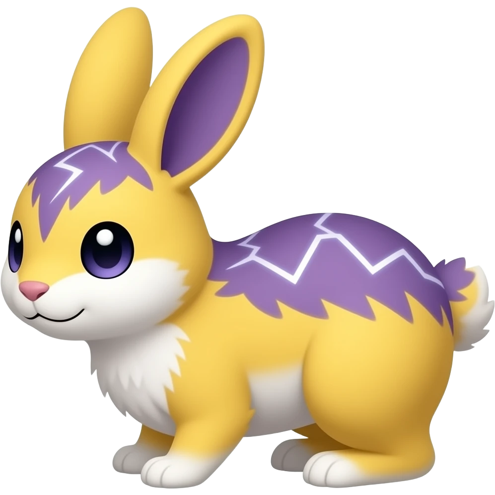 Minun-Bunnelby-fusion, full body emoji