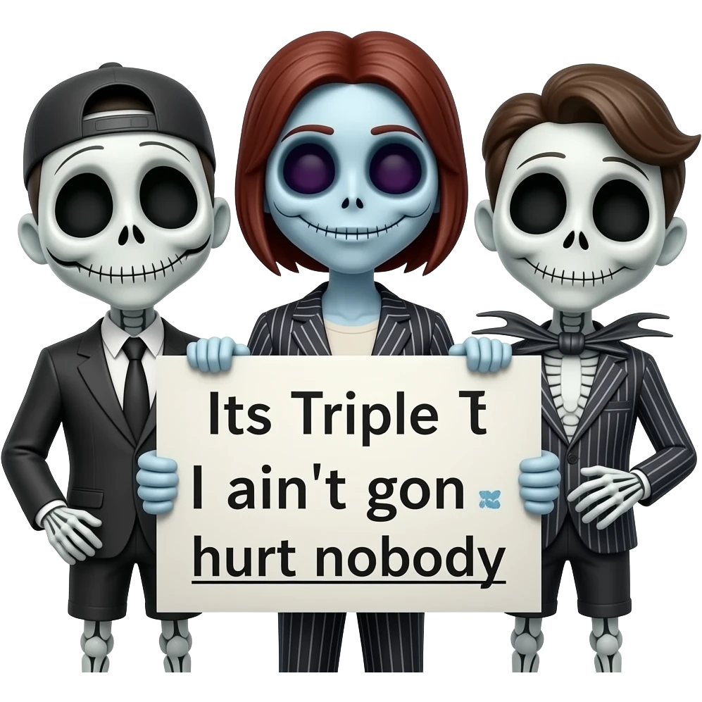 The term "Triple T" refers to a widespread internet and TikTok "brainrot" meme trend that features the catchphrase "Its Triple T I ain't gon hurt nobody" accompanied by a spooky, surreal animated characters emoji