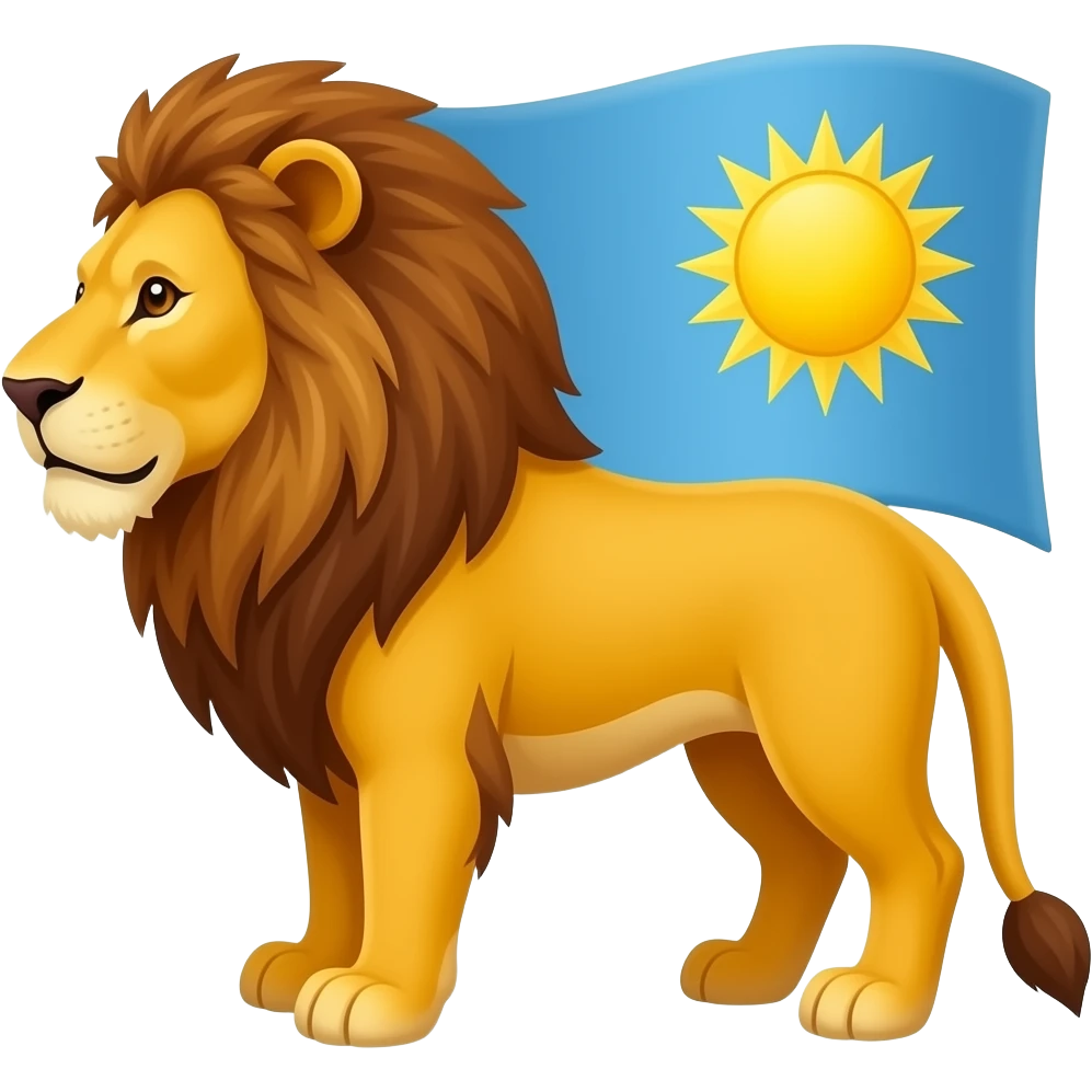 پرچم شیر وخورشید emoji