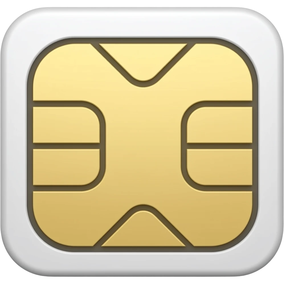 3D mobile sim emoji