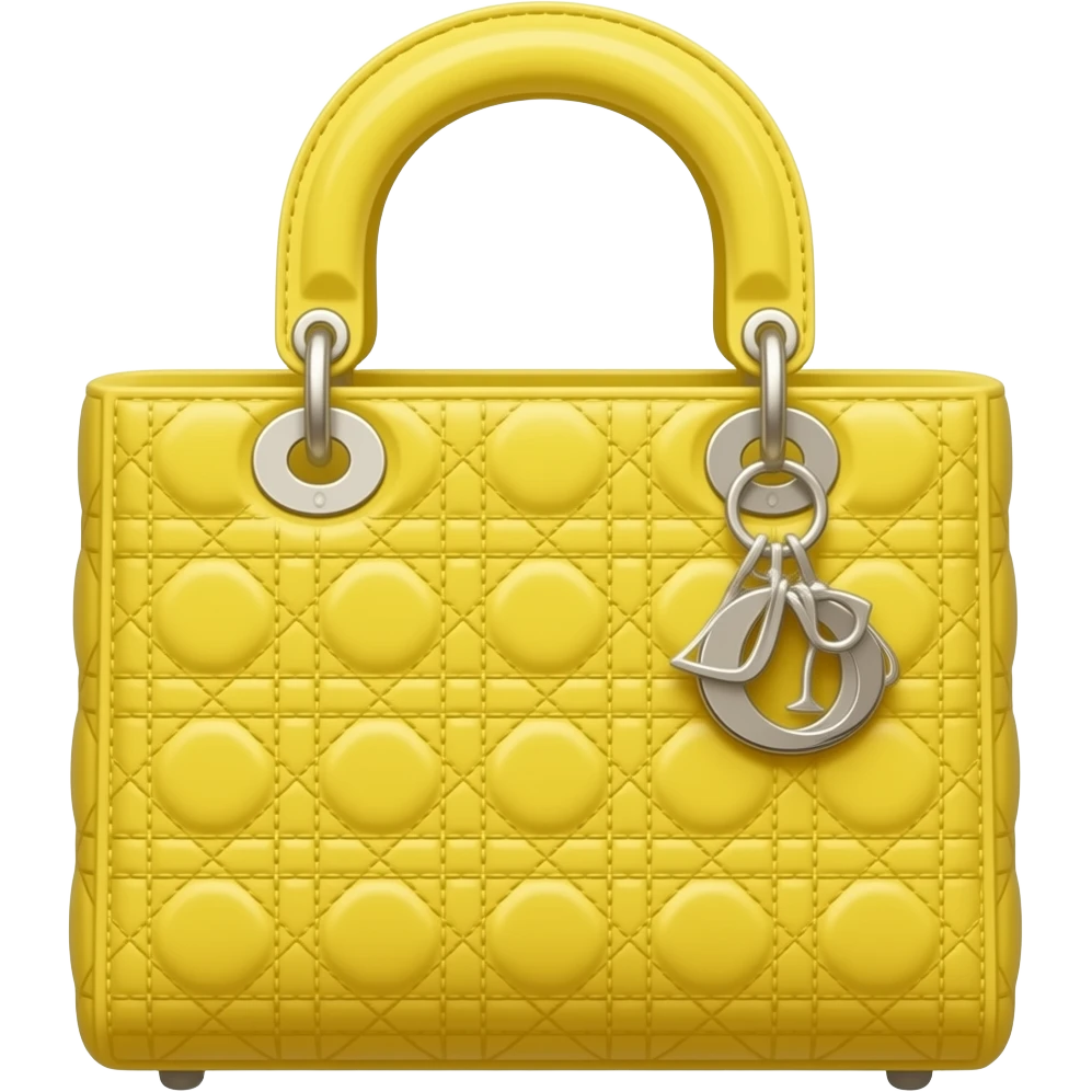lemon yellow dior bag emoji