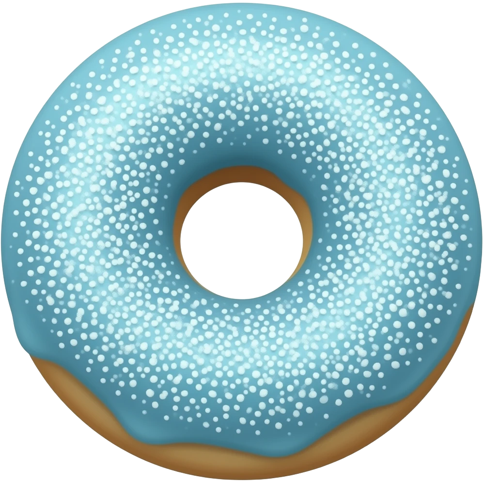 light blue donut emoji