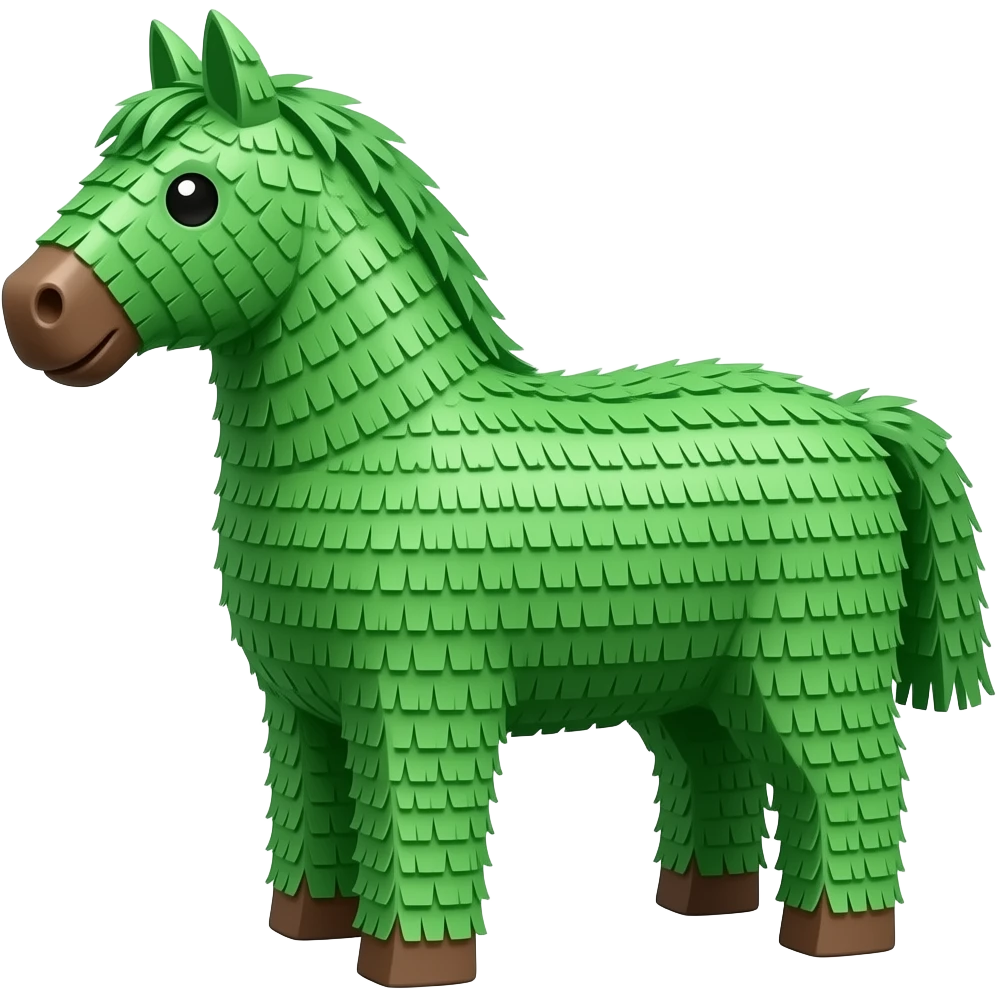 green pinata horse emoji