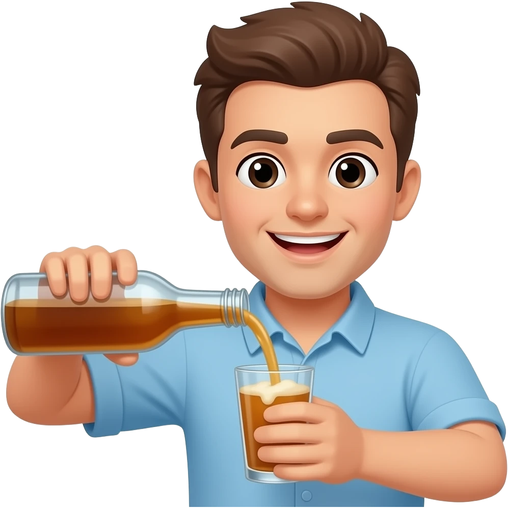 pouring a drink emoji