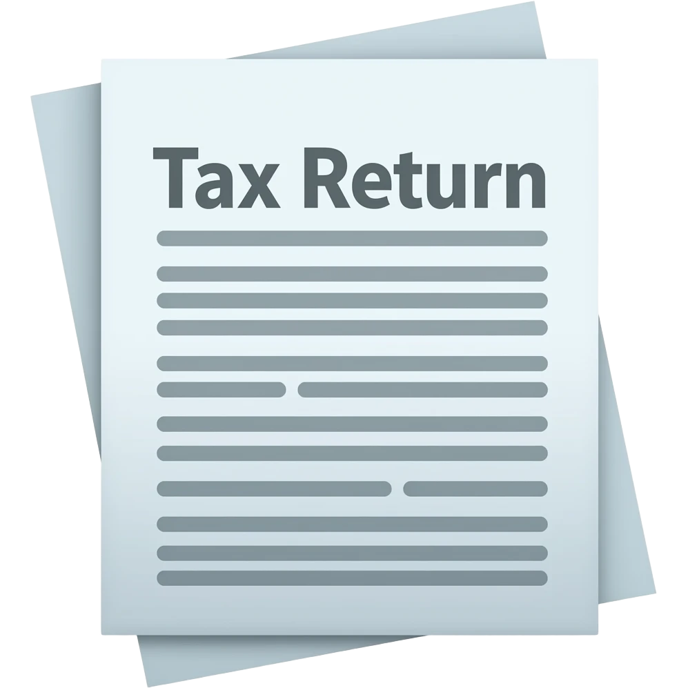 Income Tax Return Document emoji