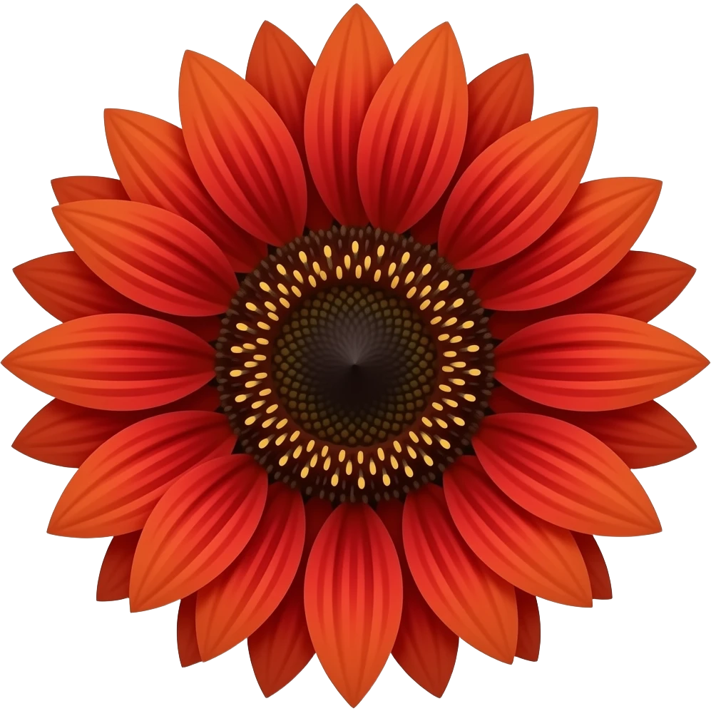 red sunflower emoji