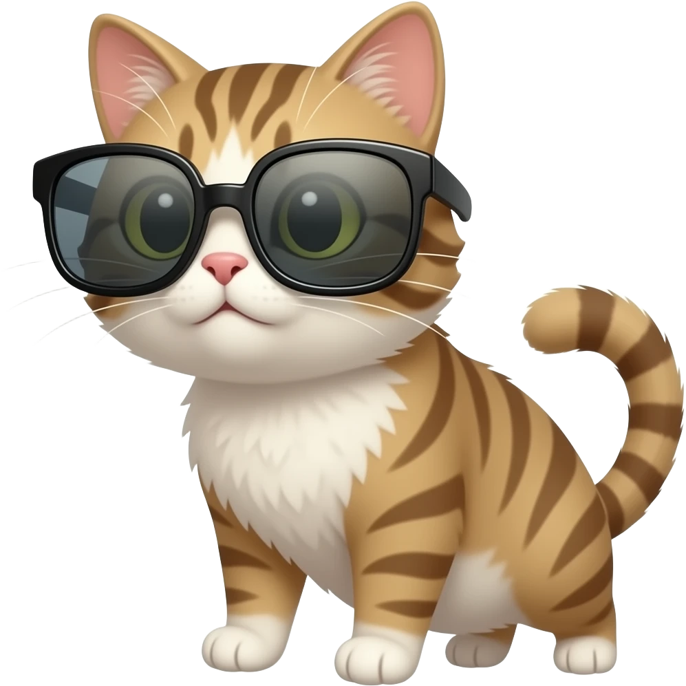 Cat wearing sunglasses emoji