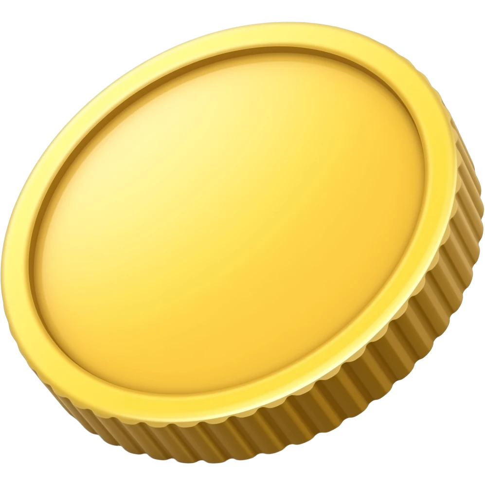 편지지 노란 코인 emoji